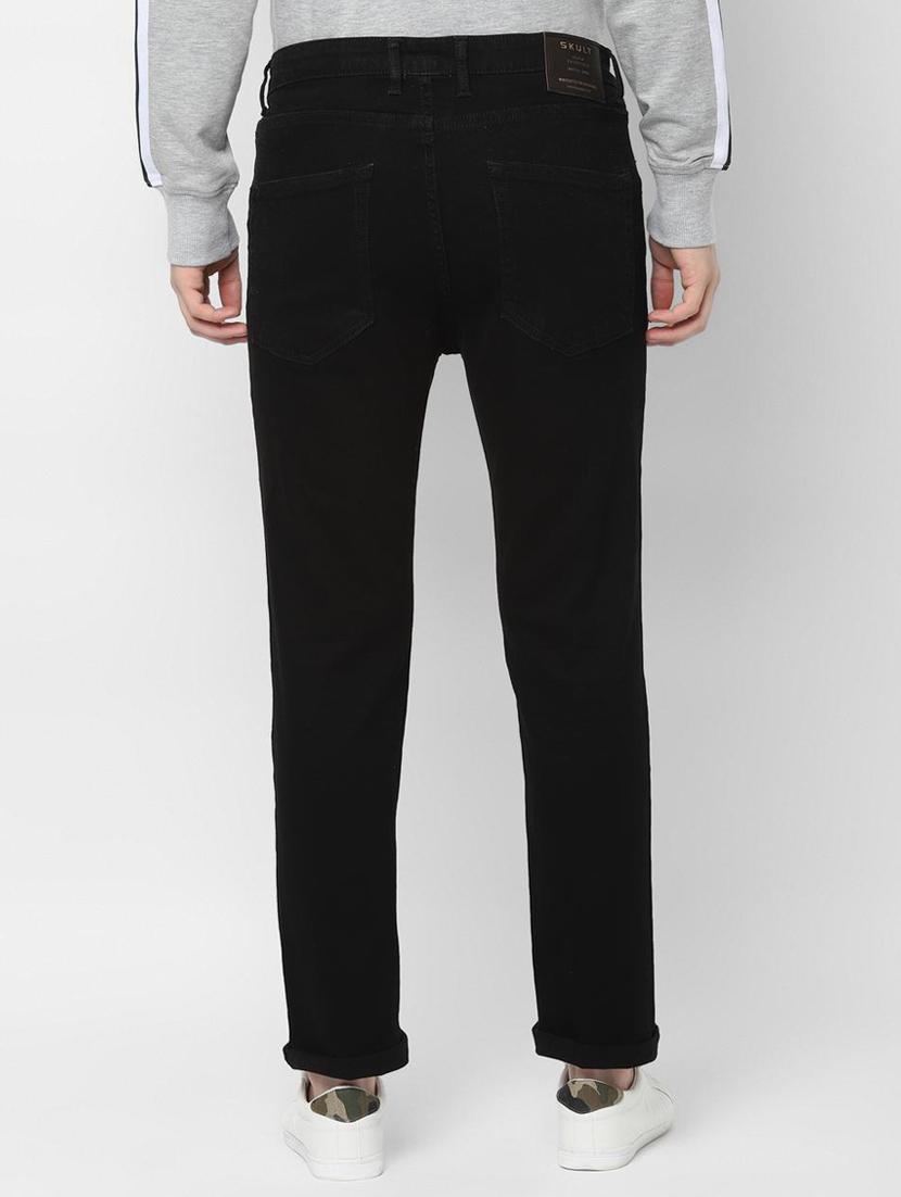 black solid plain jeans - 16537881 - Zoom Image - 3