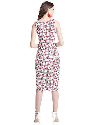 boat neck floral sheath dress - 16538120 - Standard Image - 3