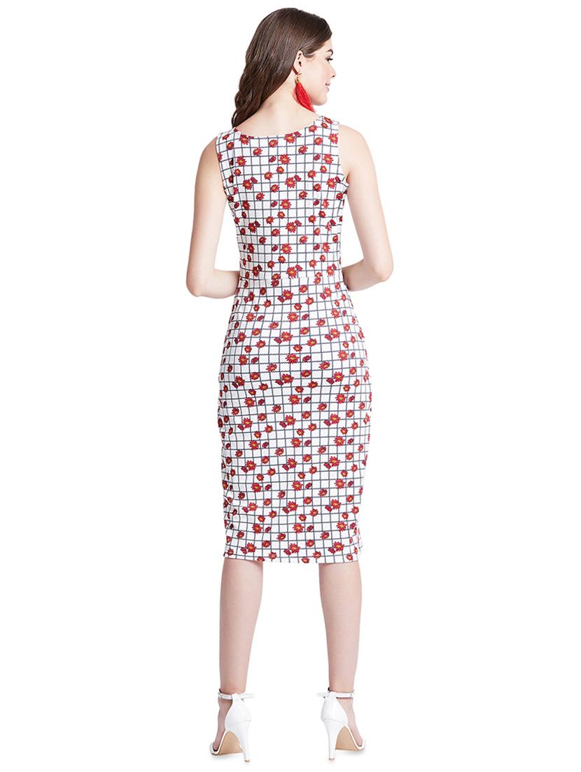 boat neck floral sheath dress - 16538120 - Zoom Image - 3
