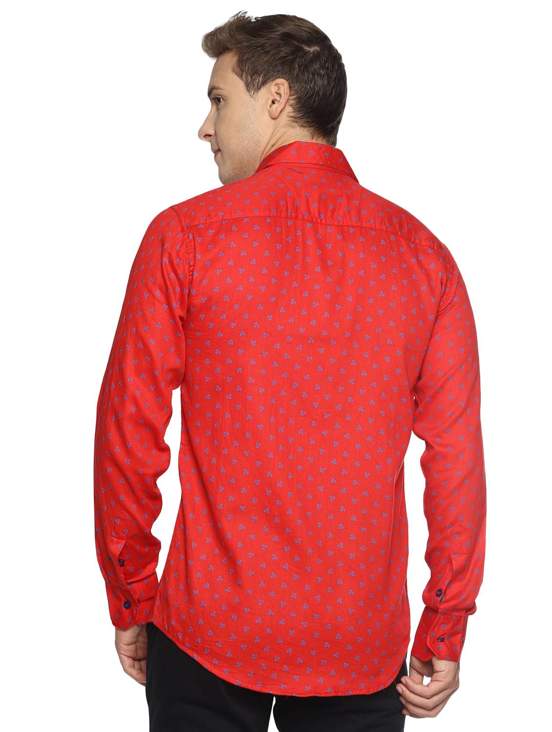 red printed casual shirt - 16538257 - Zoom Image - 3