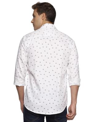 white printed casual shirt - 16538264 - Standard Image - 3