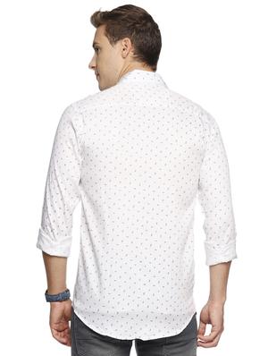 white printed casual shirt - 16538270 - Standard Image - 3