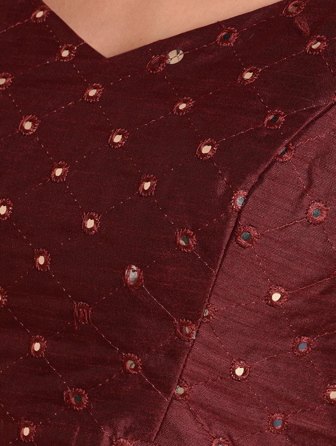 mirror embroidered blouse - 16539113 - Zoom Image - 6