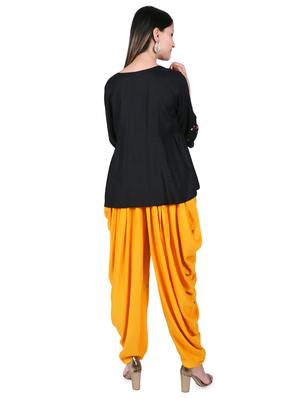 solid dhoti salwar - 16539488 - Standard Image - 3