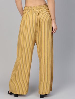 high rise striped palazzo - 16539531 - Standard Image - 3