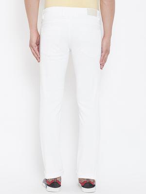 white plain denim jeans - 16539687 - Standard Image - 3