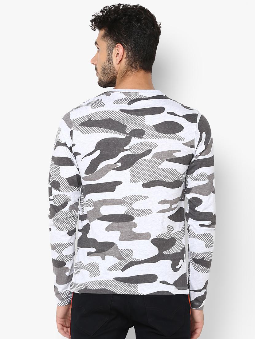 white camouflage print t-shirt - 16539814 - Zoom Image - 3
