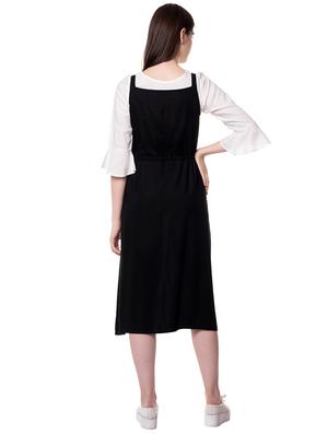 button up a-line dress with solid top - 16542582 - Standard Image - 3