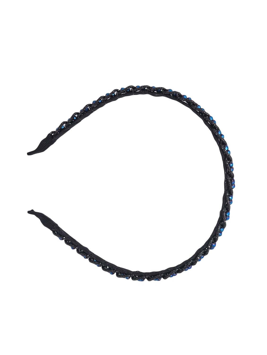 jewelz black metal hairband with multi blue plastic crystals - 16542636 - Zoom Image - 3