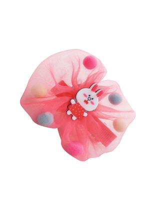 jewelz bunny and net design hair clip with multi colour pompom balls for kids - 16542700 - Standard Image - 3