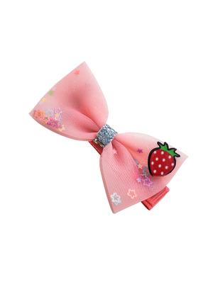 jewelz strawberry and bow shaped hair clip with multi shiny stars for kids - 16542708 - Standard Image - 3