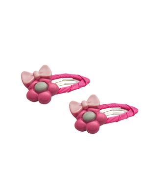 jewelz pair of bow and flower design hair clips for kids - 16542738 - Standard Image - 3