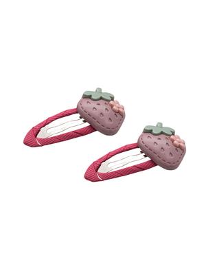 jewelz pair of straberry and flower design hair clips for kids - 16542742 - Standard Image - 3