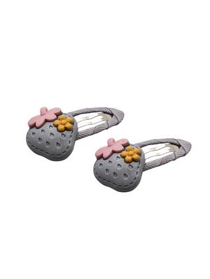 jewelz pair of straberry and flower design hair clips for kids - 16542744 - Standard Image - 3