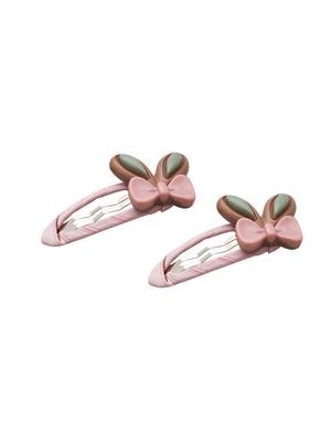 jewelz pair of bunny ear with bow shaped hair clips for girls - 16542747 - Standard Image - 3