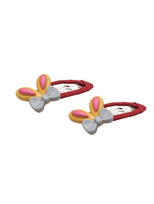 jewelz pair of bunny ear with bow shaped hair clips for girls - 16542750 - Standard Image - 3