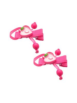 jewelz pair of apple shaped hair clips with multi beads for baby girls - 16542752 - Standard Image - 3
