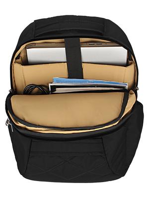 black polyester laptop backpack - 16543450 - Standard Image - 3