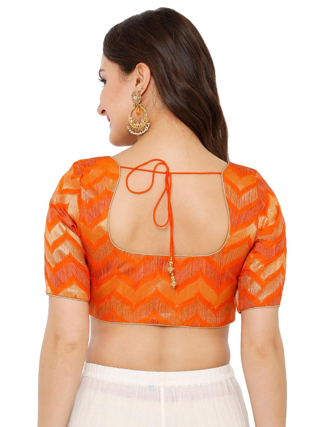 chevron printed blouse - 16543671 - Zoom Image - 3