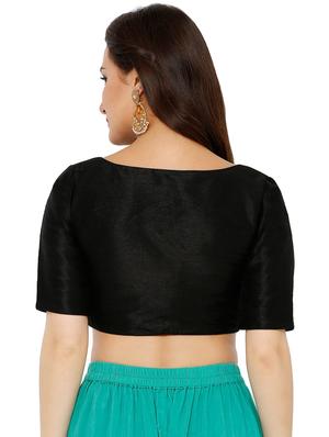 bow solid blouse - 16543675 - Standard Image - 3