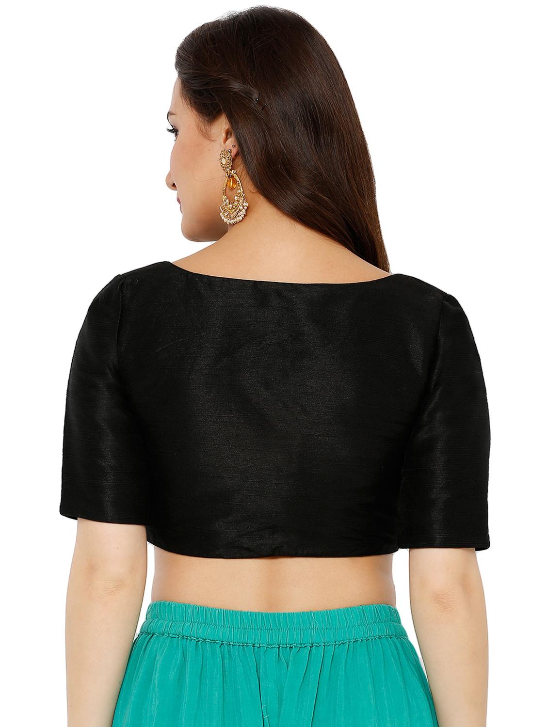 bow solid blouse - 16543675 - Zoom Image - 3