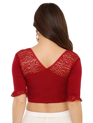 bell sleeves solid blouse - 16543705 - Standard Image - 3