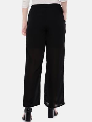 drawstring solid straight palazzo - 16545380 - Standard Image - 3