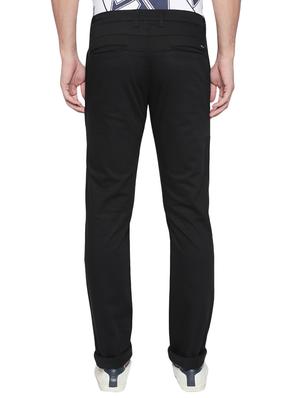 black solid chinos - 16545465 - Standard Image - 3