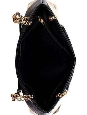 black leatherette (pu) regular handbag - 16545579 - Standard Image - 3