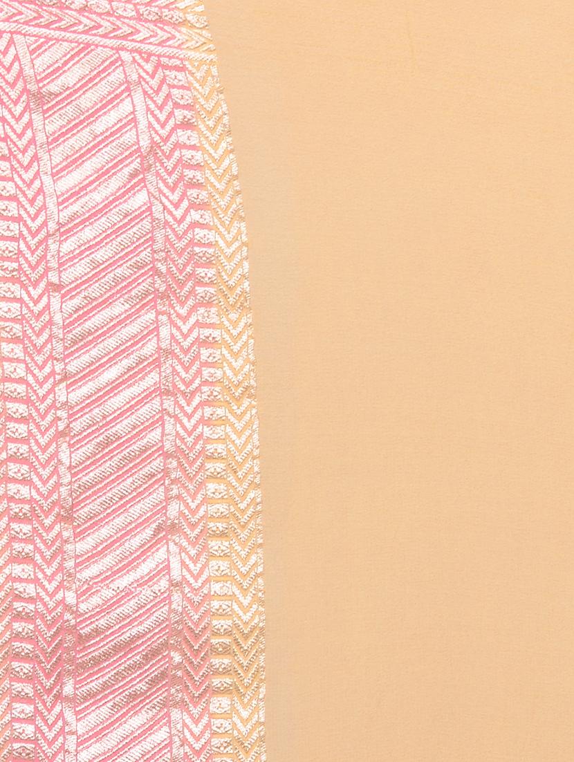 self-design banarasi saree with blouse - 16545878 - Zoom Image - 3
