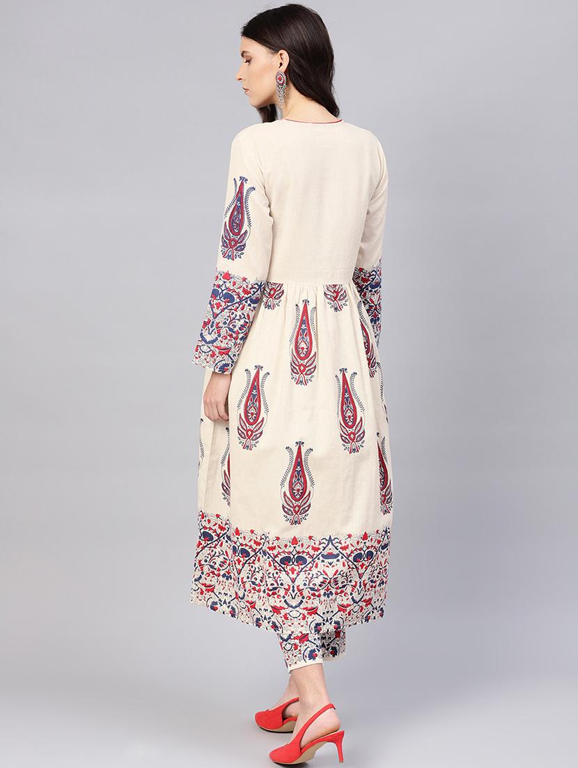 printed kurta pant set - 16546087 - Zoom Image - 3