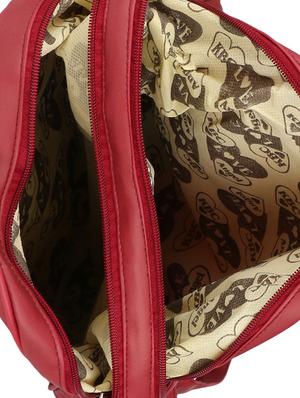 pink leatherette (pu) regular backpack - 16547611 - Standard Image - 3