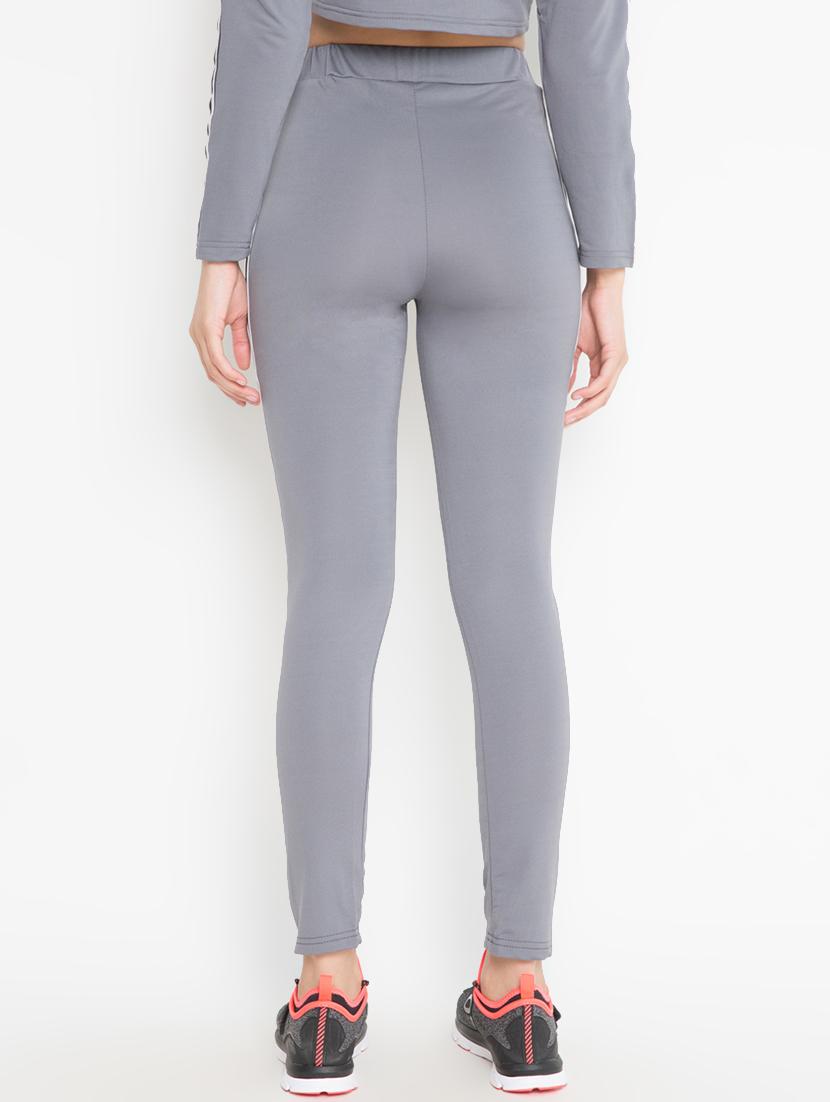 drawstring waist solid track pant - 16547716 - Zoom Image - 3