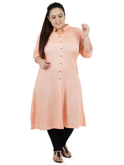 solid straight kurta - 16547855 - Standard Image - 1