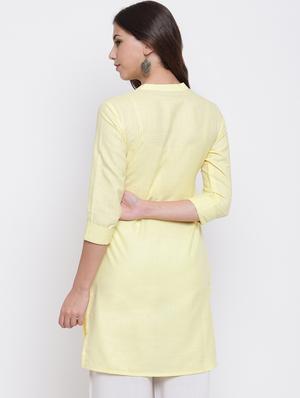 solid silk a-line kurta - 16548051 - Standard Image - 3