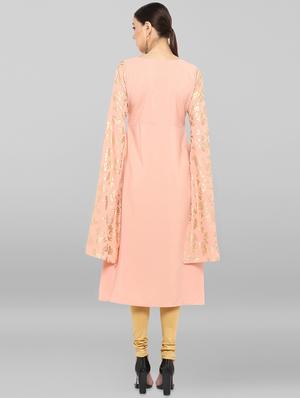 pastel a-line kurta - 16548731 - Standard Image - 3