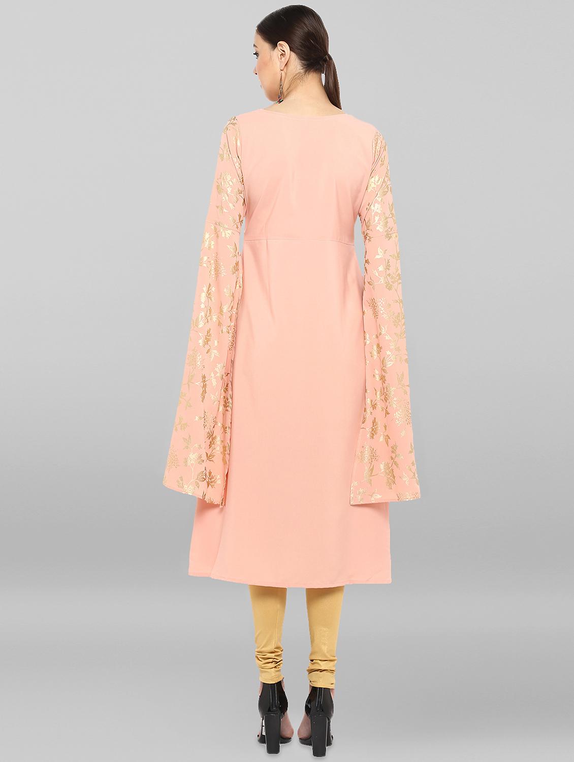 pastel a-line kurta - 16548731 - Zoom Image - 3