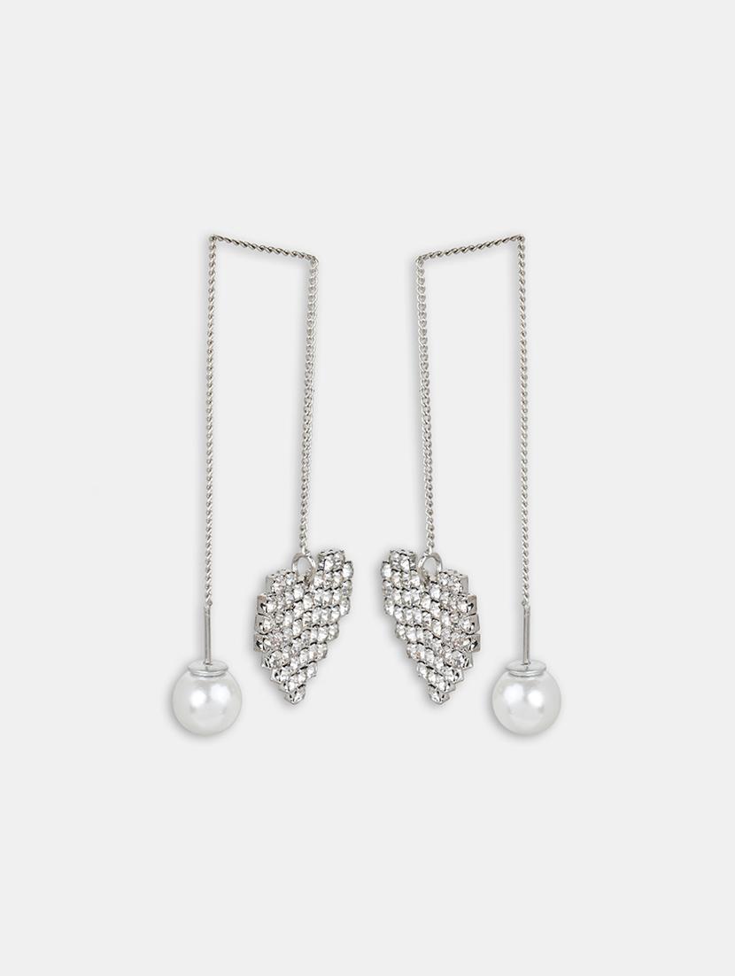silver drop earring - 16549033 - Zoom Image - 3