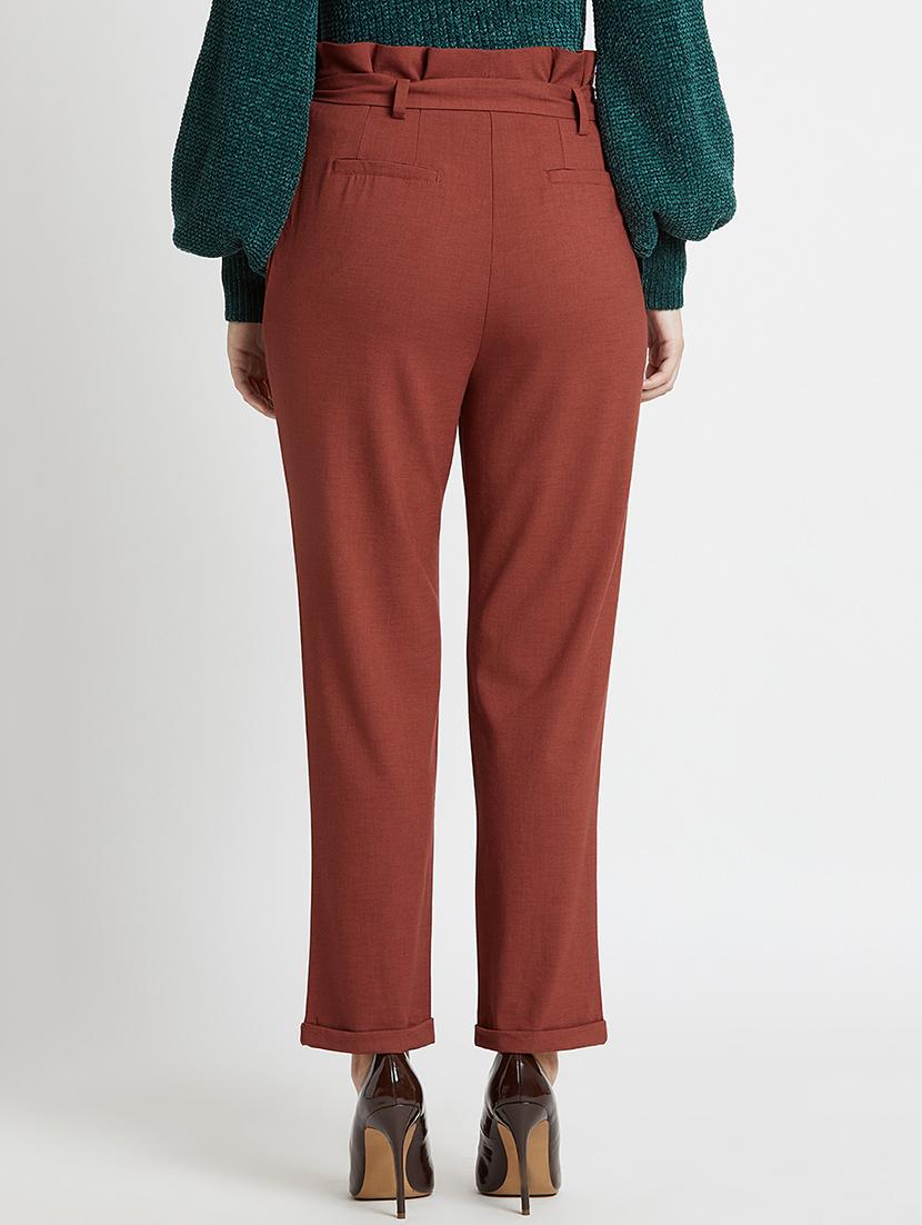 tie up waist solid trouser - 16549327 - Zoom Image - 3
