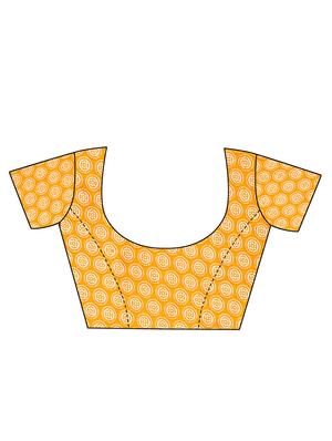 conversational printed saree with blouse - 16550484 - Standard Image - 3