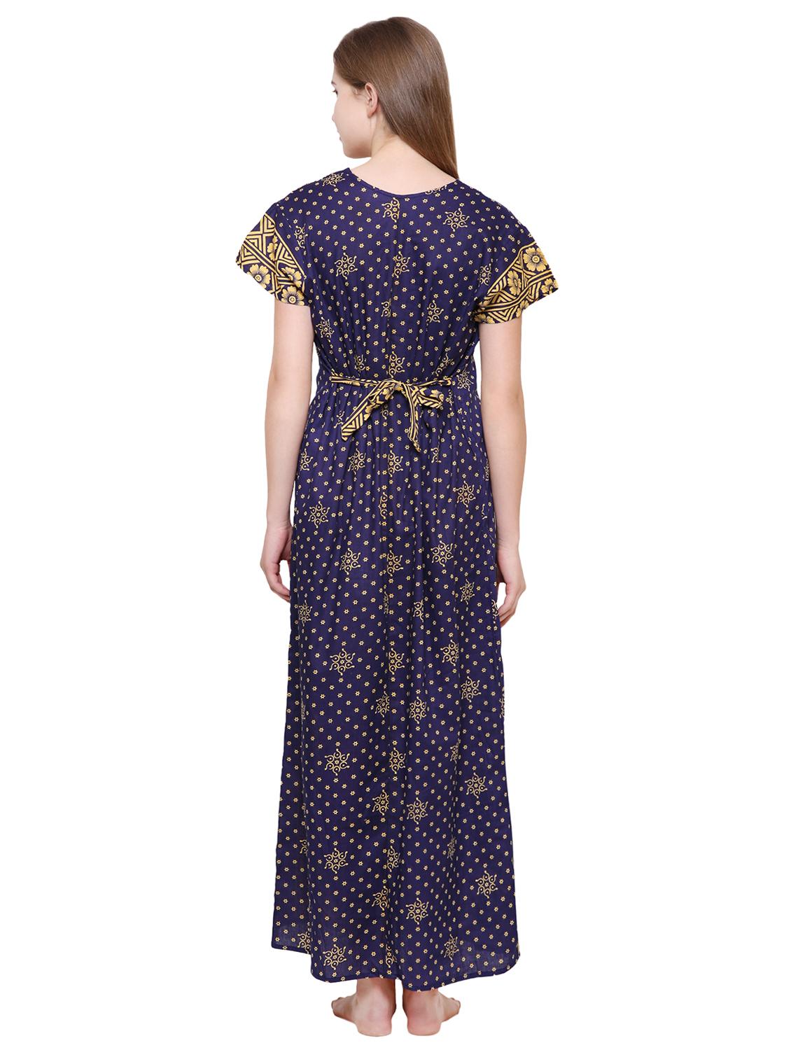 tie back printed nighty - 16550892 - Zoom Image - 3
