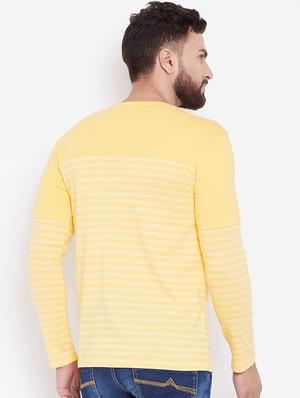 yellow striped t-shirt - 16551478 - Standard Image - 3