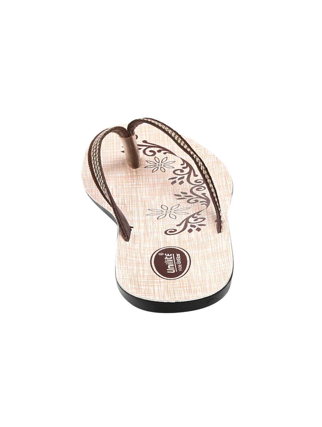 unistar brown slippers flip flops - 16551882 - Zoom Image - 3