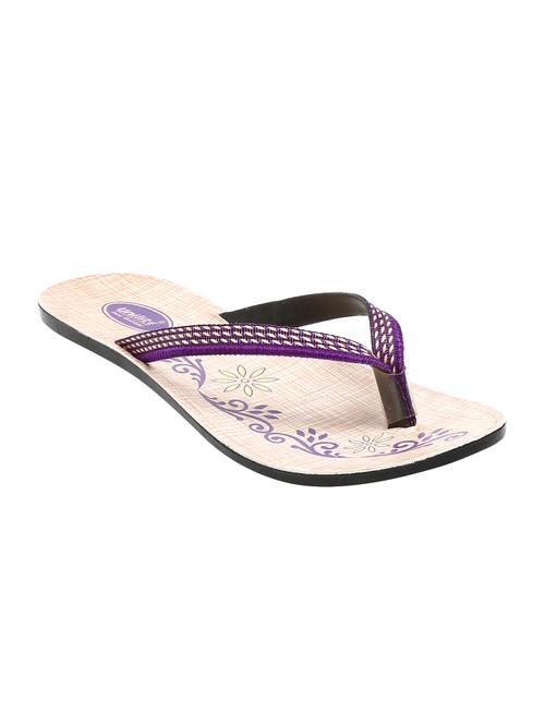 unistar purple slippers flip flops - 16551883 - Standard Image - 1