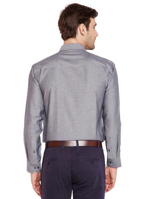 grey self design formal shirt - 16552804 - Standard Image - 3