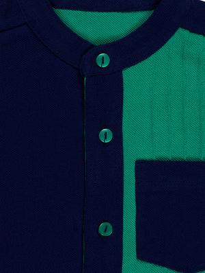 navy blue cotton shirt - 16553037 - Standard Image - 3