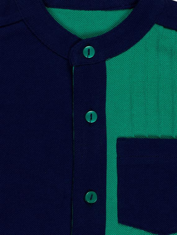 navy blue cotton shirt - 16553037 - Zoom Image - 3
