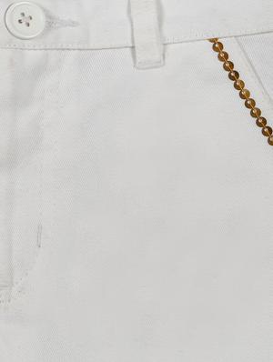 white cotton shorts - 16553054 - Standard Image - 3