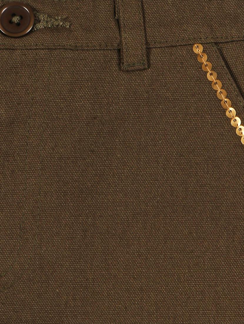 brown cotton shorts - 16553055 - Zoom Image - 3