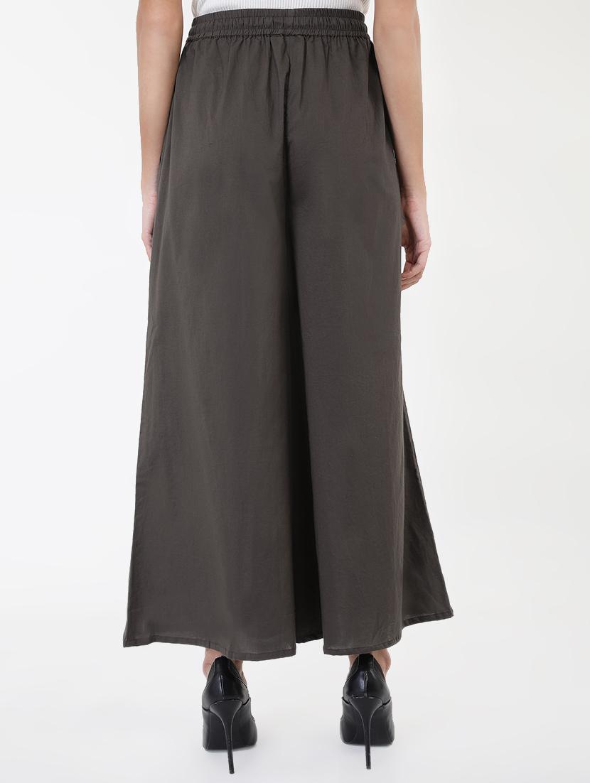 drawstring waist solid palazzo - 16553625 - Zoom Image - 3